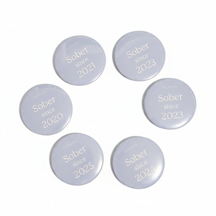 Sober Year Pins